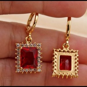 Dangle gold filled earrings